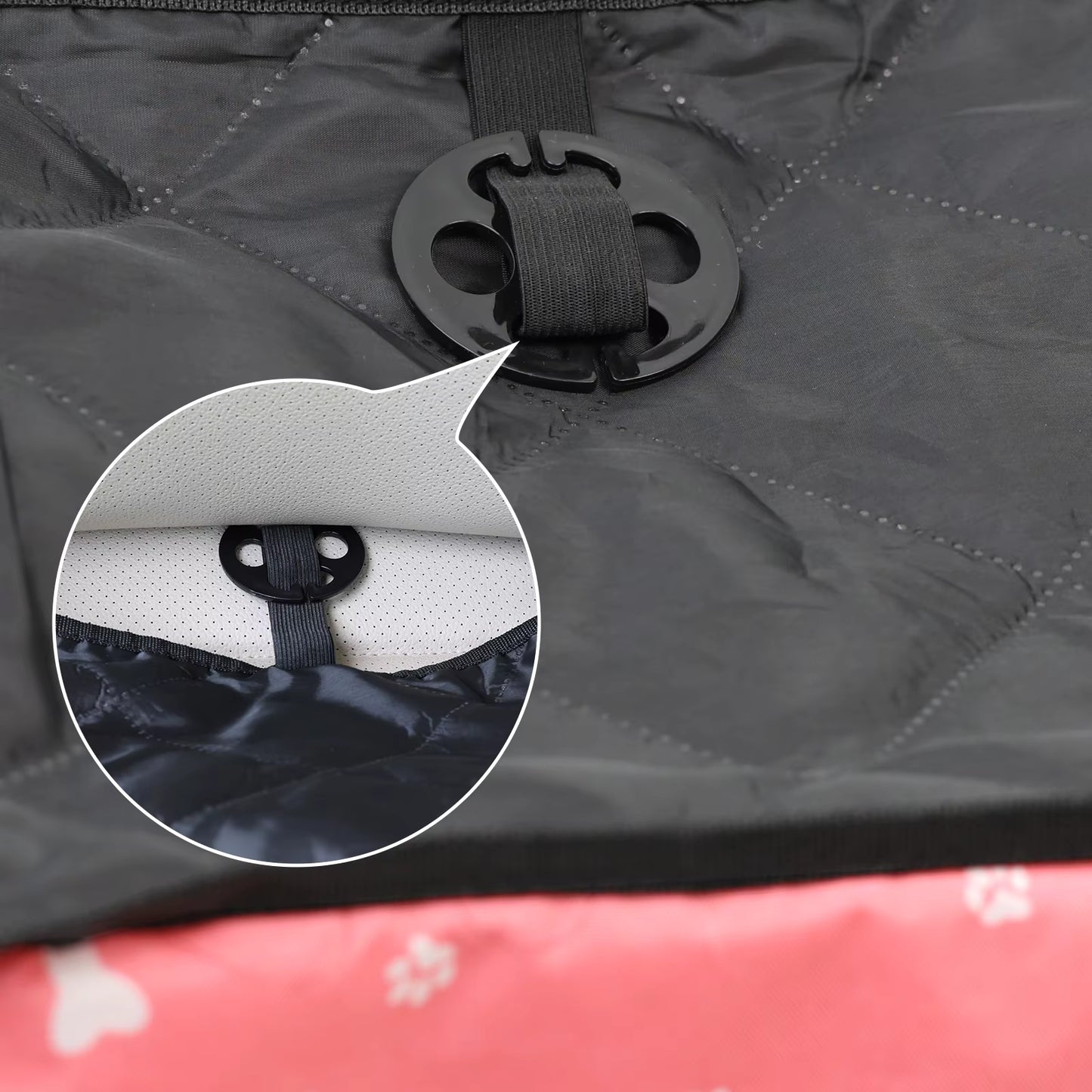 Pet car seat with storage