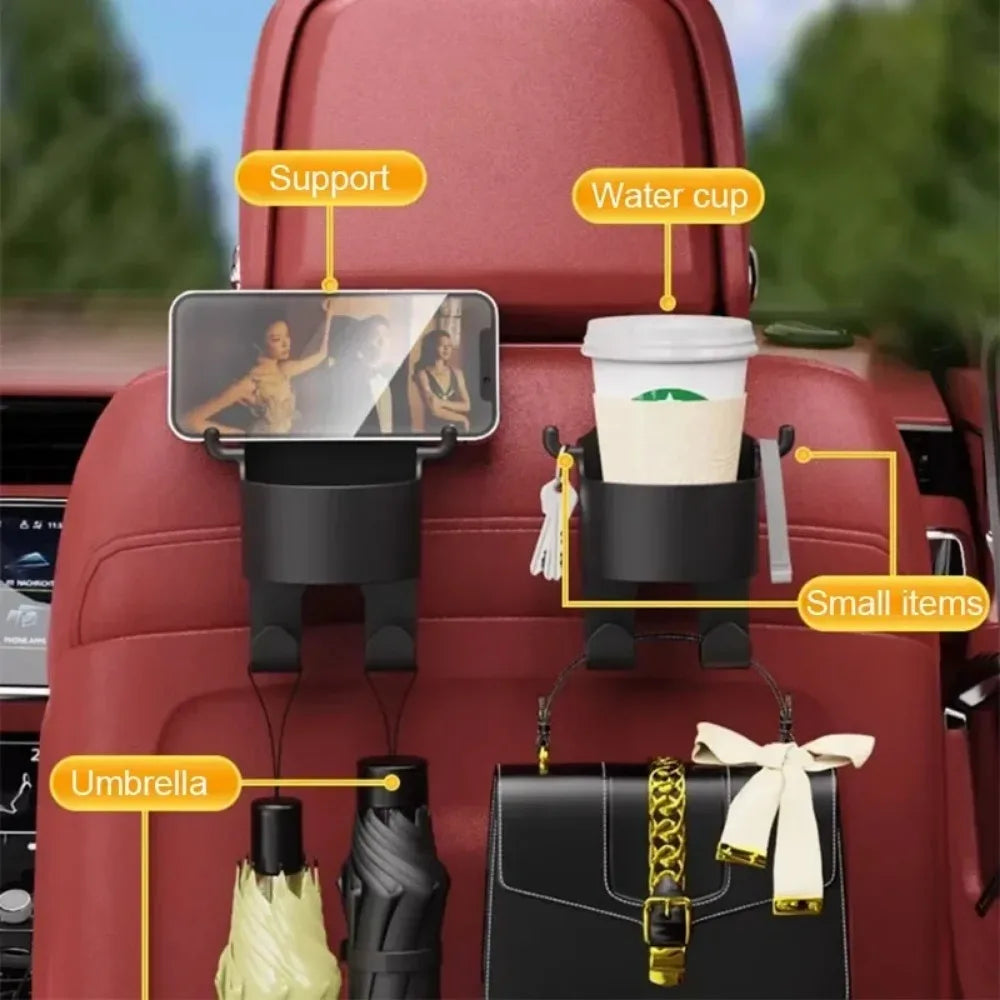 Premium Car Cup & Storage Hook